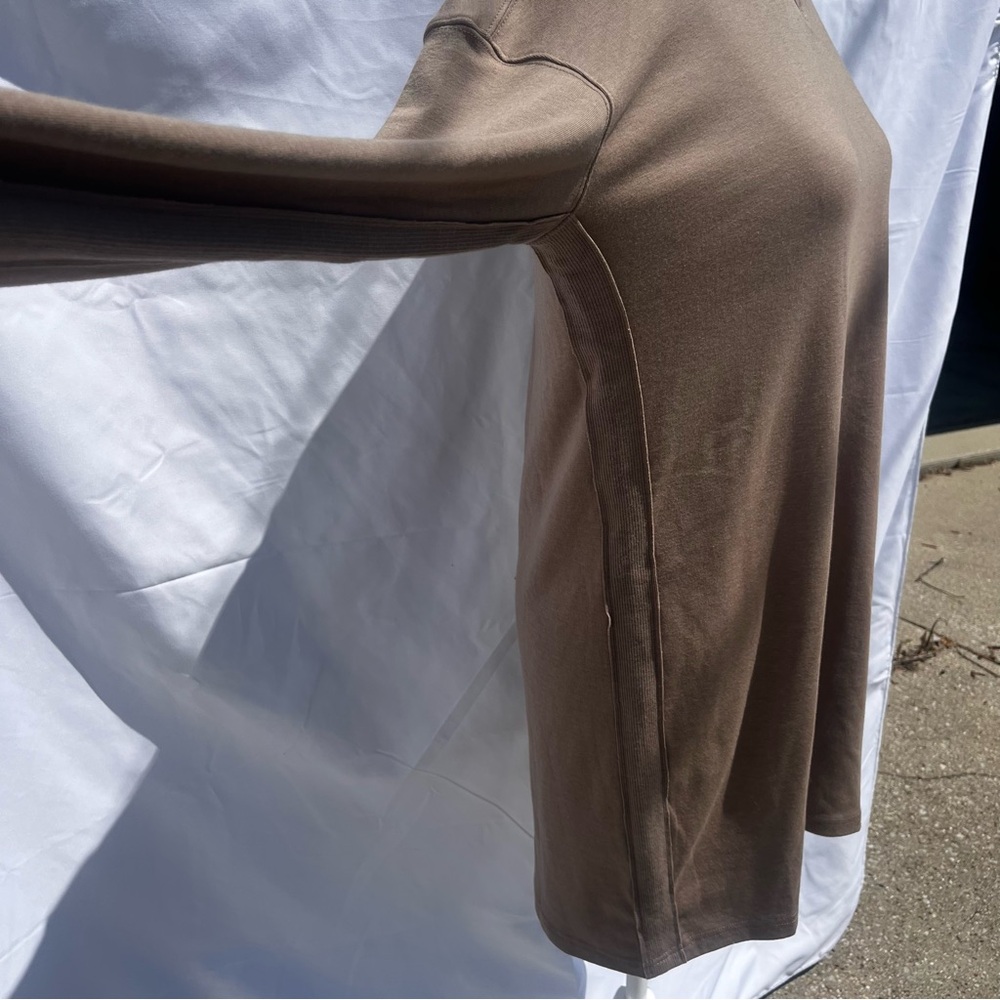 The Normal Brand Brown Long Sleeve Dress - Picture 7 of 12